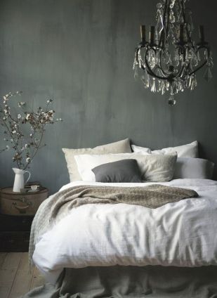 sophisticated and simple gray bedroom